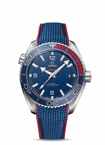 Omega Seamaster Planet Ocean 600M Co-Axial 43.5 Master Chronometer Stainless Steel / Blue / Rubber / PyeongChang 2018 522.32.44.21.03.001 (52232442103001)